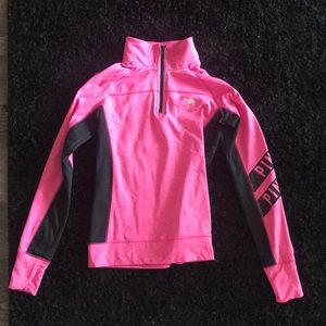 Victoria’s Secret PINK hot pink half-zip pullover